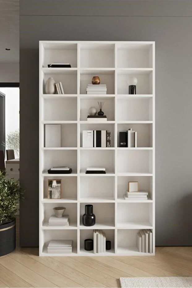 24 RAFLI ÇOK AMAÇLI DOLAP - KİTAPLIK 